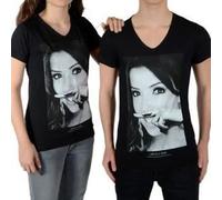 Tee shirt Little Eleven Paris Eva SS Mixte Eva Longoria Noir 8 ans