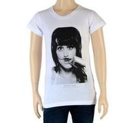 Tee shirt Little Eleven Paris Fille Little Perre Katy Perry Blanc - Col Rond - Manches courtes 8 ans