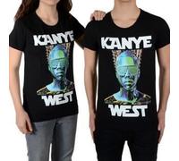 Tee shirt Little Eleven Paris Kanye SS Mixte Kanye West Noir 8 ans