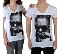 Tee shirt Little Eleven Paris Lil SS Mixte Lil Wayne Blanc 8 ans