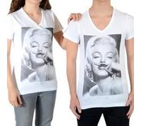 Tee shirt Little Eleven Paris Marilyn SS Mixte Marilyn Monroe Blanc 8 ans