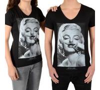Tee shirt Little Eleven Paris Marilyn SS Mixte Marilyn Monroe Noir 8 ans
