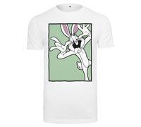 Tee-shirt Looney Tunes Bugs Bunny Funny Face blanc - 3XL