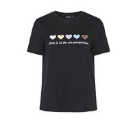 Tee Shirt 'love Is In The Air, Everywhere' Maria Noir Oversize Femme Pieces