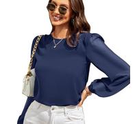 Tee Shirt Manche Longue Femme Basiques Léger pour Femme à Col V Haut Femme Chic et Elegant Casual Top Long Sleeve Confortable Blouse
