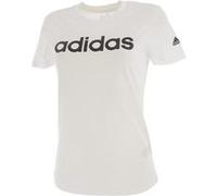Tee shirt manches courtes Adidas Lin white blk mc tee l Blanc Taille : L Blanc G