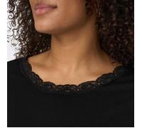 Tee shirt manches courtes col rond dentelle uni Femme ONLY CARMAKOMA 46/48