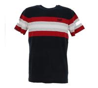 Tee shirt manches courtes Essential stripe tee navy - Superdry L