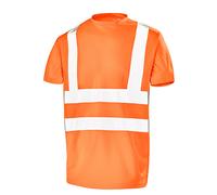 TEE-SHIRT MANCHES COURTES FLUO BASE 2 ORANGE FLUO CEPOVETT - 22-T089-BT-400 S