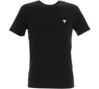 Tee shirt manches courtes Guess Cn ss core tee str Noir Taille : M Noir