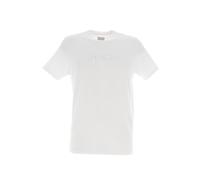 Tee Shirt Manches Courtes Guess Ss Classic Pima Emb Crew Blanc S