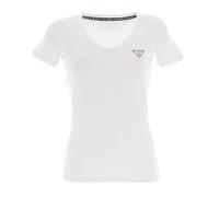 Tee Shirt Manches Courtes Guess Ss Vn Mini Triangle Tee Blanc Xs