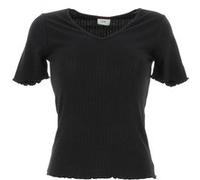 Tee shirt manches courtes Jacqueline de yong Jdyfransiska s/s solid top jrs Noir Taille : S Noir G