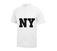 Tee Shirt Manches Courtes New York Enfant Blanc