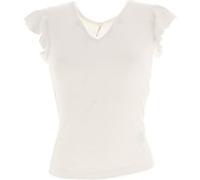 Tee shirt manches courtes Only Belia cloud dancer mc tee l Ecru Taille : L Ecru G