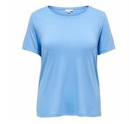 Tee shirt manches courtes retroussées col rond Femme ONLY CARMAKOMA 48/50