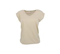 Only Femme Onlsilvery S/S V Neck Lurex Top Jrs Noos T shirt, Or (Gold Colour), L EU