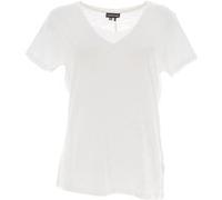 Superdry Studios Slub Embroidered Short Sleeve V Neck T-shirt Beige XS Femme