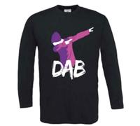 Tee shirt manches longues - DAB - Noir - Col arrondi - 100% coton - Garçon 5-6 ans