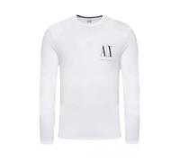 Tee shirt manches longues en coton - Armani Exchange - Homme - Blanc L