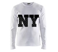 Tee shirt manches longues enfant New York blanc - - Blanc 9-11 ans