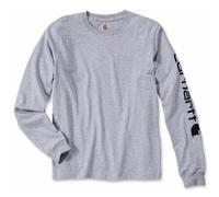 Carhartt Logo Longsleeve ( Longsleeve ), gris, taille M