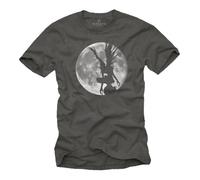 Tee-shirt Manga Ryuk - Shinigami Death Gris Homme - 100% Coton - MAKAYA - Manches courtes - Col classique XXXXL