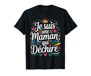 Tee Shirt Meilleure Maman qui Déchire Motif Fete des Mamans T-Shirt