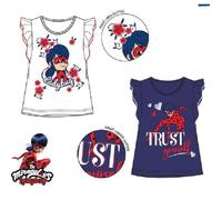 Tee shirt MIRACULOUS LADYBUG bleu New 2020 froufrou 4 ans