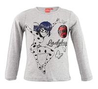 Tee shirt - MIRACULOUS - Ladybug - Manches longues - Gris - Réversible 4 ans