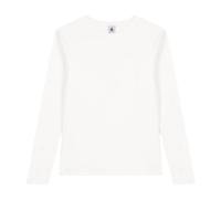 Petit Bateau T-shirt L'Iconique manches longues col rond Femme M Blanc