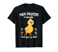 Tee Shirt Mon Poussin m'appelle Enfant Femme Fille Poussins T-Shirt
