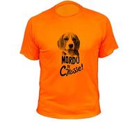 Tee Shirt, Mordu de Chasse, Beagle (4XL,245, Orange)
