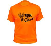 Tee Shirt, Mordu de Chasse, Chevreuil (12/14,242, Orange)