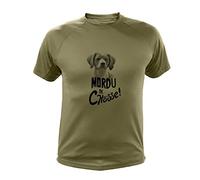 Tee Shirt, Mordu de Chasse, Epagneul (XXL,240, Vert)
