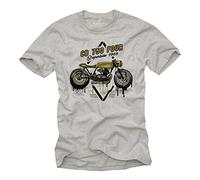 Tee Shirt Motard Homme - CB750 Cafe Racer - Moto T-Shirt Cadeau Original L