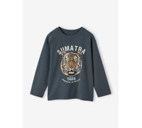 VERTBAUDET Tee-Shirt Motif Animal garçon Bleu pétrole 4A