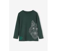Tee-shirt motif animal garçon vert sapin 3A