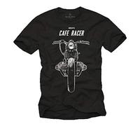 Tee Shirt Moto Cafe Racer Vintage Boxer Twin Homme Noir L