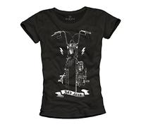 Tee Shirt Moto Femme - Anarchy - Bad Seed Noir Taille M