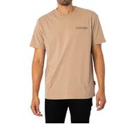 Tee shirt - NAPAPIJRI - Beige - Coupe droite - Manches courtes - 100% coton L