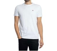 Tee-Shirt - NAPAPIJRI - Salis SS Sum - Blanc - Homme - Coupe ajustée - Logo brodé - 100% Coton S