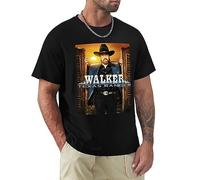 Tee Shirt New Adult Cotton Chuck Norris Walker Texas Ranger T Shirt Black L
