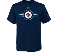 Tee-shirt NHL Fanatics APRO pour adolescents, manches courtes, logo de l'équipe NHL - Winnipeg Jets, taille : L (14-16 ans)
