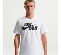 Nike Sportswear T-Shirt 'Swoosh' noir / blanc cassé, Taille XL