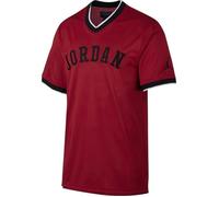 Tee-shirt Nike JORDAN JUMPMAN AIR MESH - Rouge, Noir - Manches courtes - Col V - Homme S