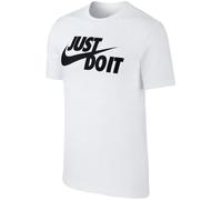 Nike Homme M NSW Tee Just Do It Swoosh T-Shirt, Blanc (White/Black 100), L EU