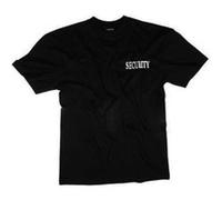 Tee shirt noir manches courtes imprimé security devant et derrière taille S noir G