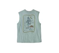 Debardeur femme patagonia clean climb roots bleu