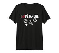Tee Shirt pétanque J'aime pétanque i Love pétanque T-Shirt Haut de Gamme